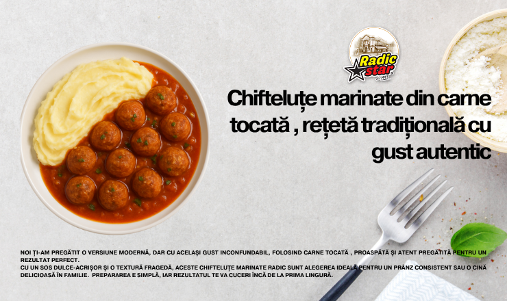 Chifteluțe marinate din carne tocată , rețetă tradițională cu gust autentic